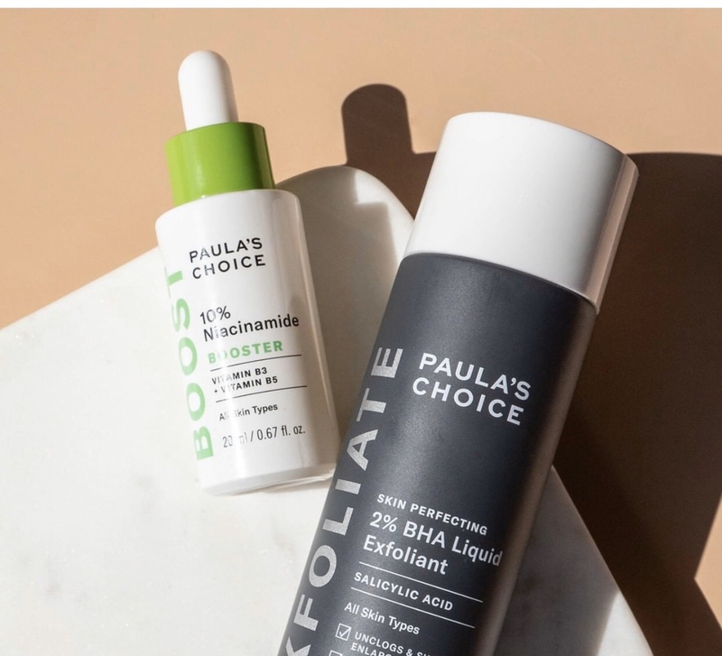 Bộ đôi BHA 2% và Niacinamide 10% Paula's Choice giúp ngăn ngừa lão hóa da