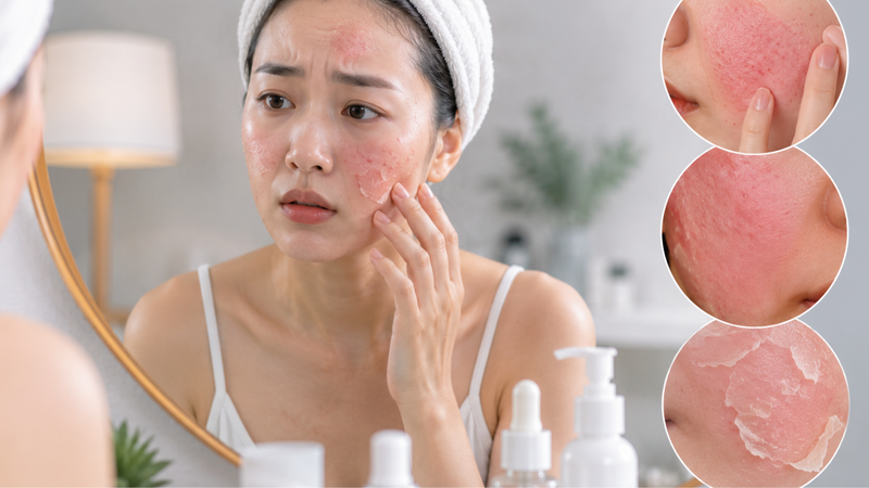 Peel da không đúng cách có thể gây đỏ, rát và bong tróc