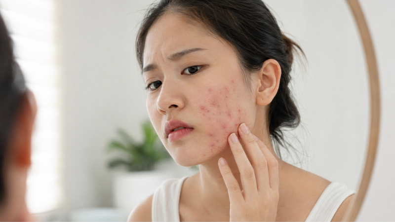 Da có nhiều tổn thương viêm cần ưu tiên kiểm soát tình trạng mụn
