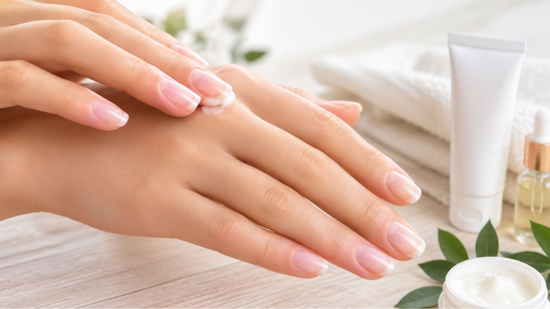 Dưỡng ẩm sau khi tẩy thuốc nhuộm giúp bảo vệ móng và da tay