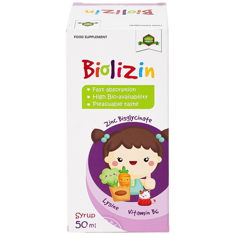 Siro Biolizin tăng cường sức đề kháng cho cơ thể (50ml)
