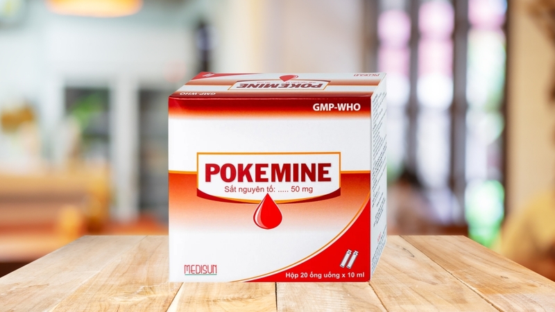Thuốc Pokemine là dung dịch uống bổ sung sắt, chứa sắt nguyên tố dưới dạng phức hợp sắt (III) hydroxyd polymaltose