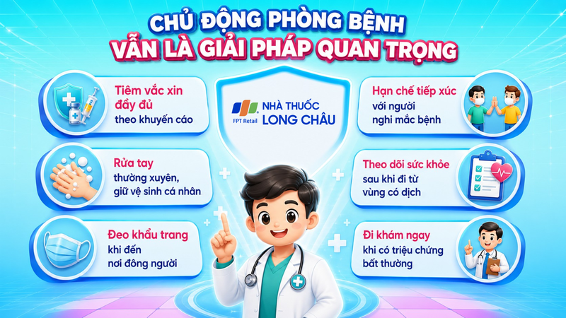 Tiêm chủng và phòng bệnh chủ động giúp giảm nguy cơ mắc bệnh