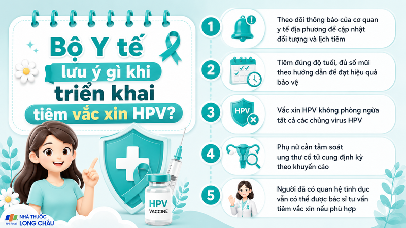 Bộ Y tế khuyến cáo tiêm đúng lịch, đủ mũi và tiếp tục tầm soát định kỳ