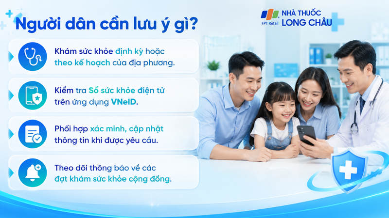 Người dân nên chủ động cập nhật Sổ sức khỏe điện tử trên ứng dụng VNeID