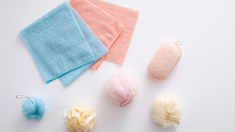 Thay mới bông tắm định kỳ để đảm bảo vệ sinh và sức khỏe làn da