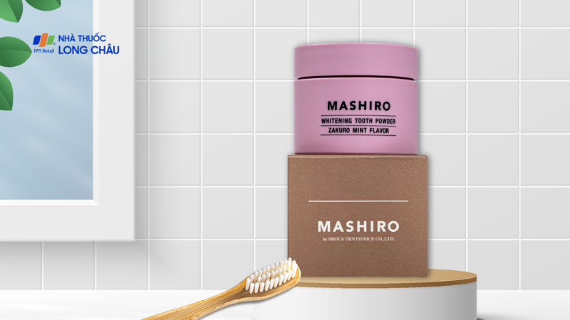 Bột đánh trắng răng hương lựu bạc hà Mashiro Tooth Powder