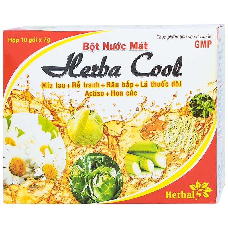Bột Nước Mát Herba Cool Extra – Đẩy lùi rôm sảy, thanh lọc cơ thể, giảm mụn nhanh chóng 1