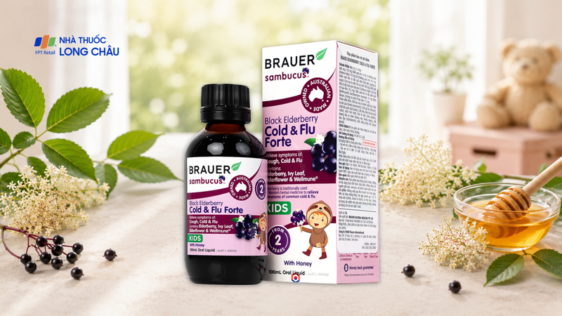 Brauer Black Elderberry Cold & Flu Forte