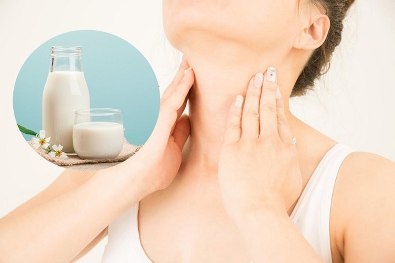 Bướu cổ uống sữa ensure được không