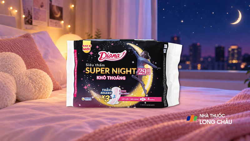 Băng vệ sinh Diana Siêu Thấm Super Night