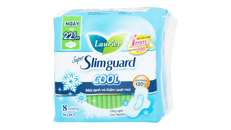 Băng vệ sinh Laurier Super Slimguard Cool