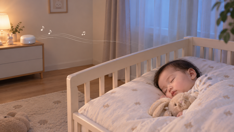 Âm lượng nhạc nên giữ ở mức nhỏ, dưới 50 decibel để bảo vệ thính giác của trẻ