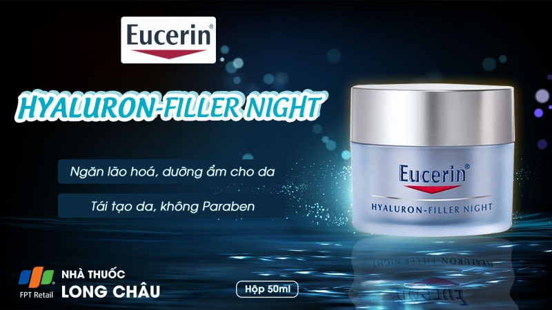 Kem chống lão hoá cho tuổi 35: Eucerin Hyaluron-Filler Night Cream