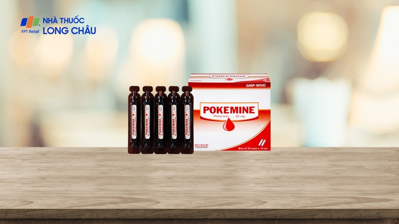 Pokemine 50mg bổ sung sắt cho những người có nguy cơ thiếu máu do thiếu sắt