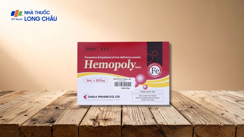 Hemopoly có thành phần chính là phức hợp sắt (III) hydroxide polymaltose