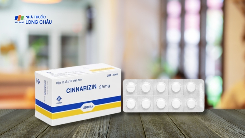 Cinnarizin 25 mg là thuốc kháng histamin H1 có tác dụng chủ yếu trên hệ tiền đình và tuần hoàn não