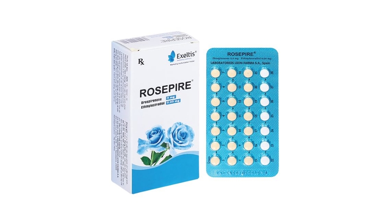 Rosepire 3mg/0,03mg Exeltis xanh