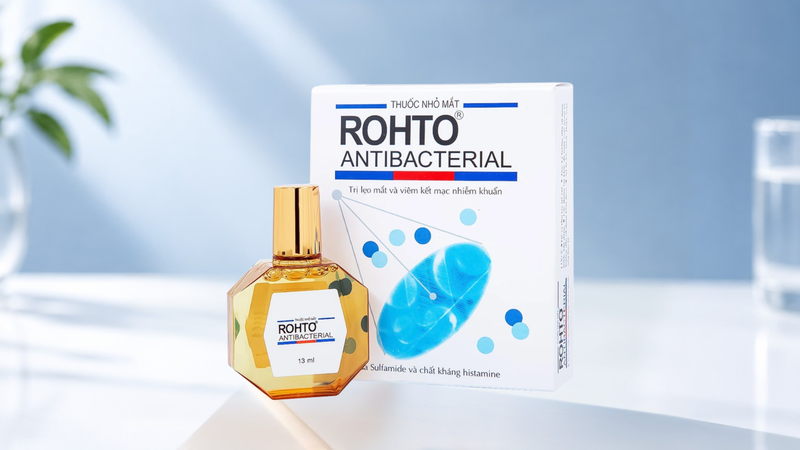 Thuốc trị lẹo mắt Rohto Antibacterial
