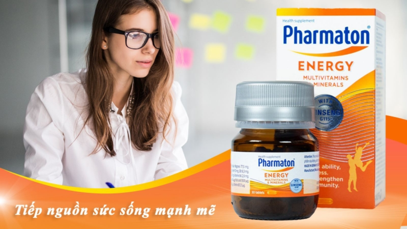 Pharmaton Energy giúp bổ sung các vi chất cần thiết cho cơ thể
