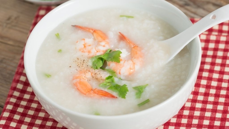 Món cháo là lựa chọn của nhiều người Việt bởi hương vị dễ ăn