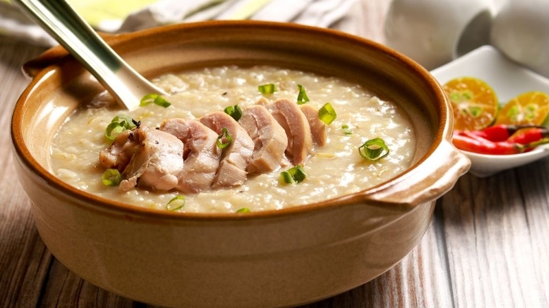 Cháo thịt gà là món ăn ngon và giàu dưỡng chất
