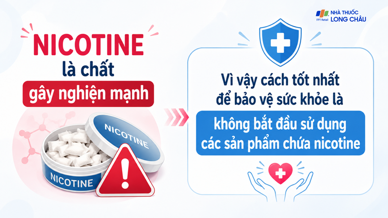 Tránh dùng sản phẩm chứa nicotine từ đầu giúp giảm nguy cơ lệ thuộc