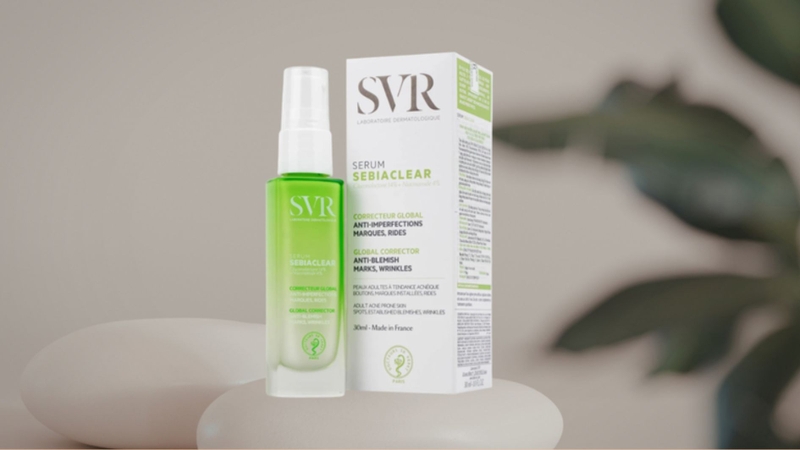 Serum SVR Sebiaclear là một trong các loại serum hỗ trợ trị mụn cho da nhạy cảm
