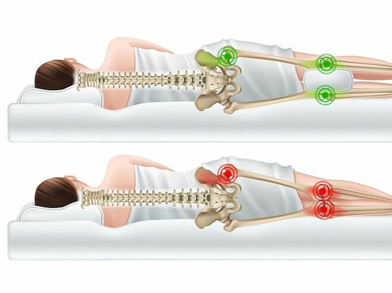 Các tư thế nằm cho người thoái hóa đốt sống lưng phù hợp nhất 2