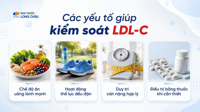 Các yếu tố giúp kiểm soát LDL-C