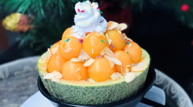 Cách làm món dưa lưới đá bào