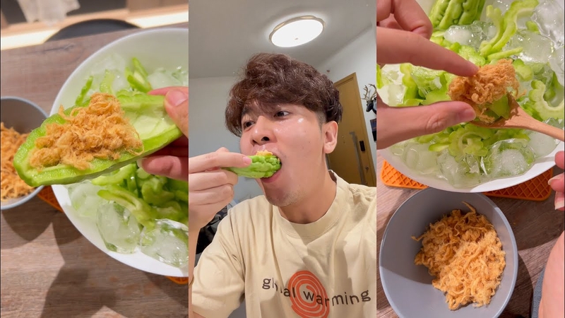 cách ăn khổ qua sống 3