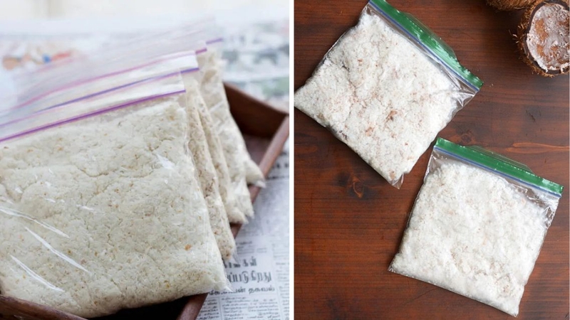 Cần biết cách bảo quản dừa nạo đúng để sử dụng lâu dài