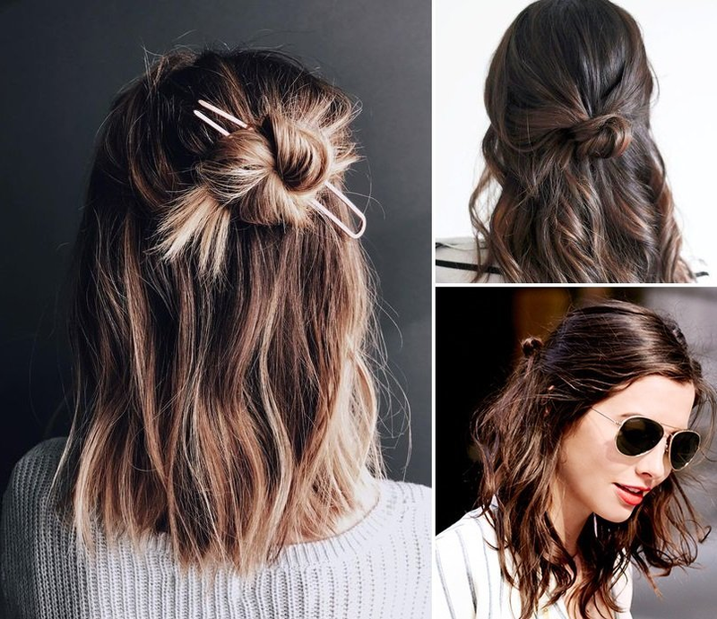 Cách búi tóc củ tỏi dành cho tóc ngắn đầy cá tính 2