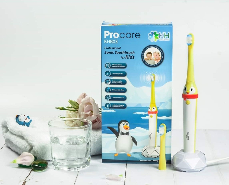 Bàn chải điện cho bé 2 tuổi: Procare KHB03