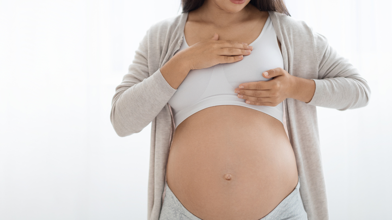 Cách giảm đau cho mẹ bầu đau đầu nhũ hoa khi mang thai tháng cuối 2