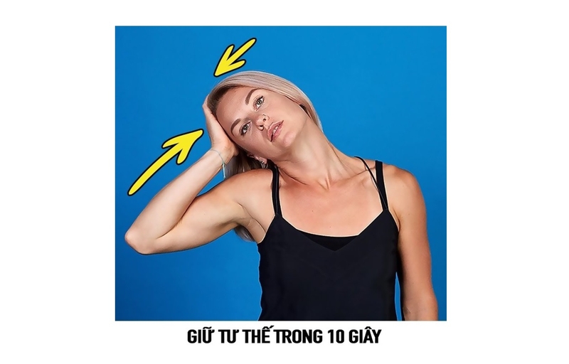 Cách giảm nọng cằm với bài tập nghiêng đầu