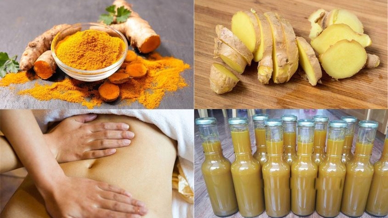 Cách hơ mặt bằng rượu nghệ sau sinh 6