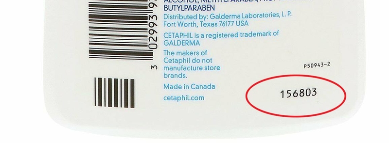 Cách kiểm tra hạn sử dụng của sữa rửa mặt Cetaphil 2