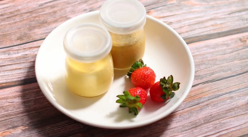 Bánh flan cho bé ăn vặt