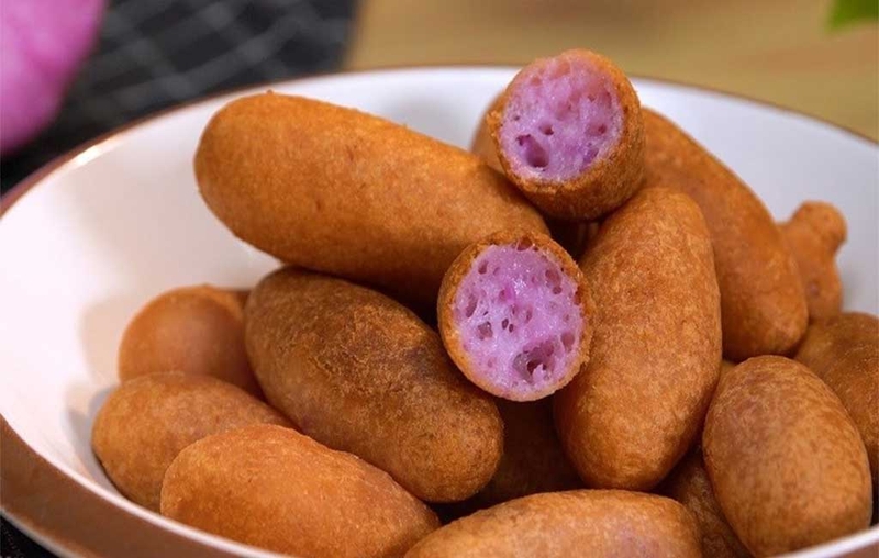 cách làm bánh khoai lang tím 3