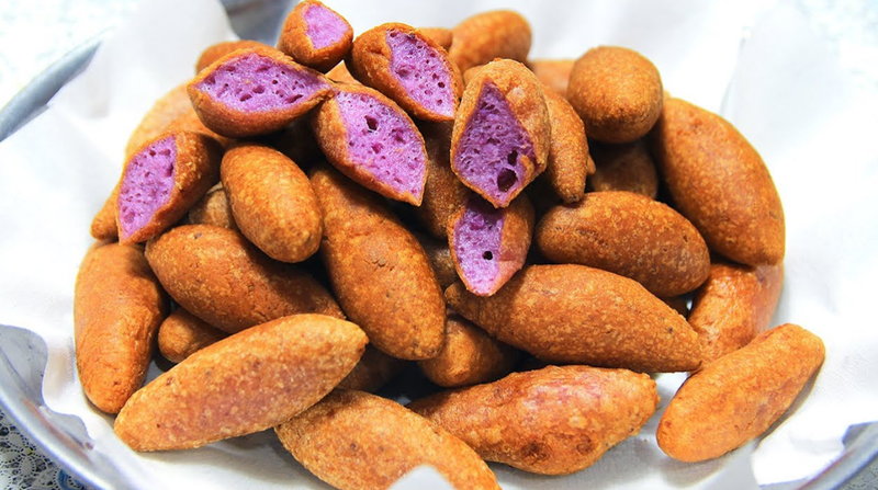 Cách làm bánh khoai mỡ bằng nguyên liệu và dụng cụ đơn giản 2