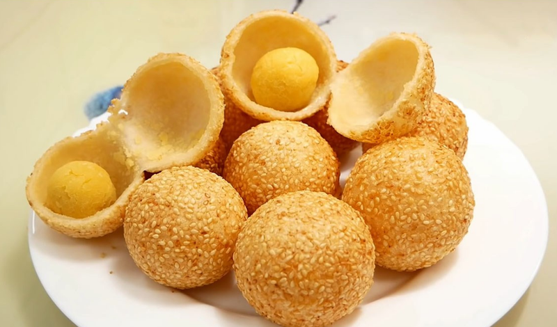 Cách làm bánh rán đường nhân đậu xanh béo bùi, giòn thơm 1