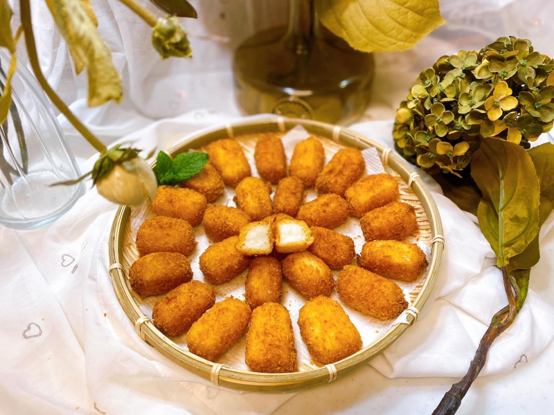 cách làm bánh sữa tươi chiên 1