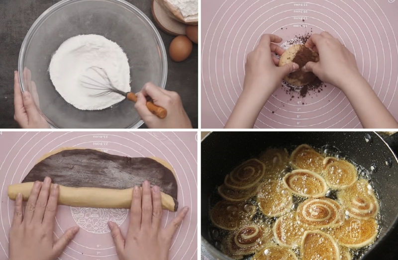 cách làm bánh tai heo 2