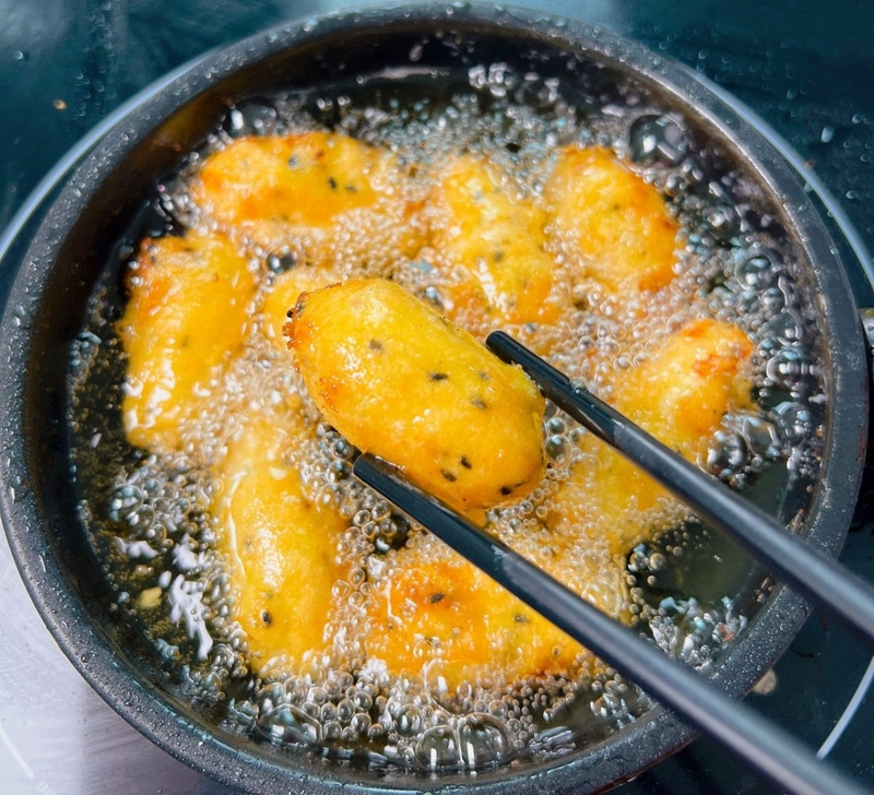 Cách làm khoai lang kén 3