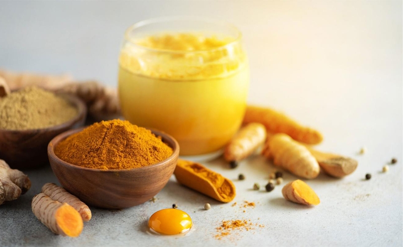 Cách làm mặt nạ tinh bột nghệ trứng gà giúp da sạch không tì vết 3