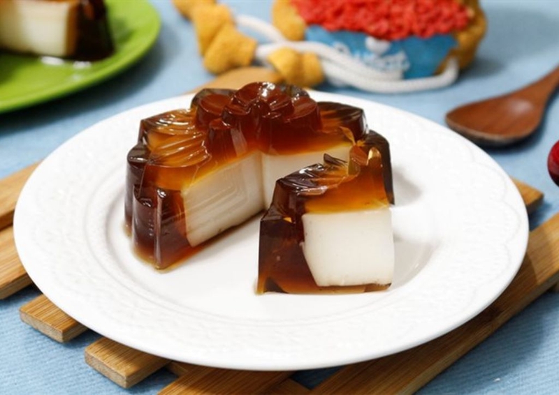 Cách làm rau câu dừa núng nính thơm ngon không lo chảy nước3