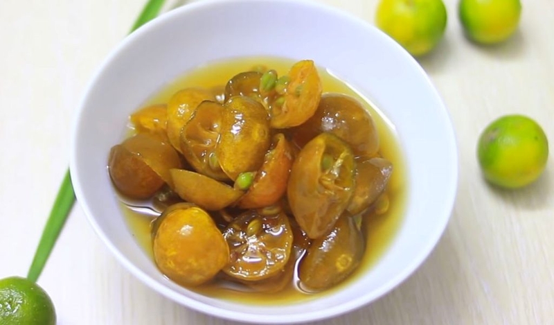 Cách làm tắc chưng đường phèn không bị đắng 3