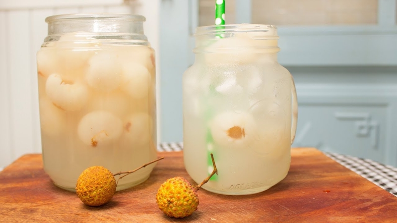 Vải sau khi ngâm có thể làm nước làm trà ngon